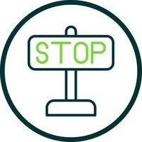 Stop Vector Icon Design