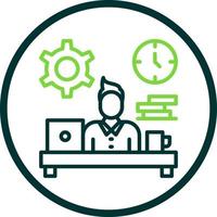 Workaholic Vector Icon Design