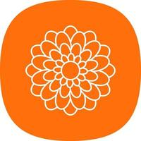 Chrysanthemum Vector Icon Design