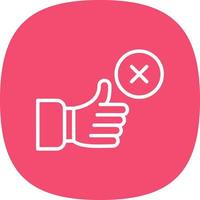 Disagree Vector Icon Design