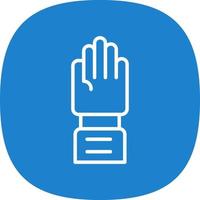 Raise Hand Vector Icon Design
