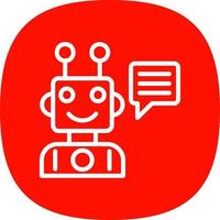 Robot Assistant Vector Icon Design