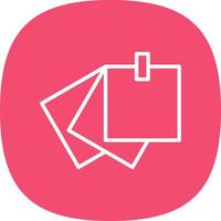 Sticky Notes Vector Icon Design