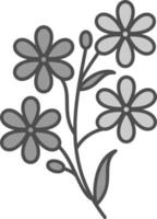 Alpine Forget Me Not Vector Icon Design