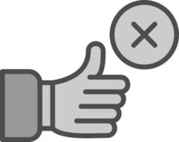 Disagree Vector Icon Design