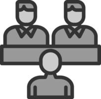 Job Interview Vector Icon Design