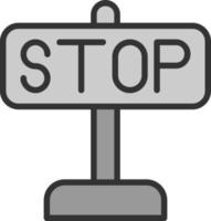 Stop Vector Icon Design