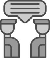 Discussion Vector Icon Design