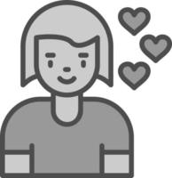 Girlfriend Vector Icon Design