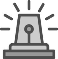 Security Alarm Vector Icon Design