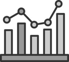 Bar Chart Vector Icon Design