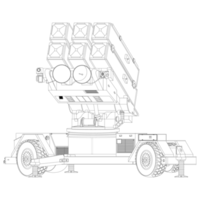 anti - flygplan luft försvar systemet åt sidan färg bok. skyguard nasams. mim-104 patriot. png illustration.