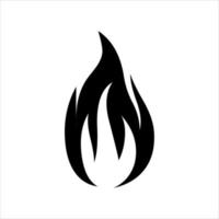 fire set logo. vector set of fire silhouettes with various shapes of burning coals. fire vector pack