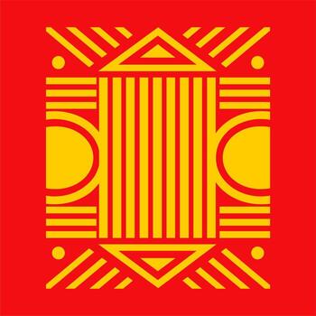 patrón de forma de patrón tribal. diseño de motivos tribales de la cultura mundial. diseño abstracto con un patrón de forma único. motivo batik elegante y futurista. vector