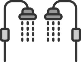 Shower Vector Icon Design