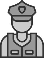 Security Guard Vector Icon Design