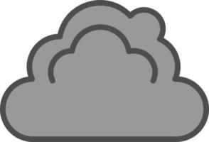 diseño de icono de vector de nube