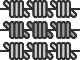 Barbed Wire Vector Icon Design