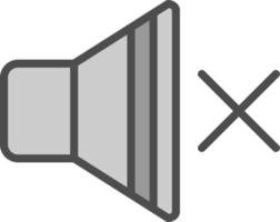 Mute Vector Icon Design