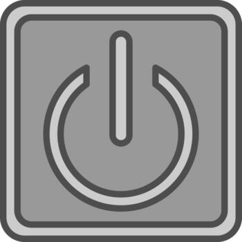 diseño de icono de vector de botón de encendido