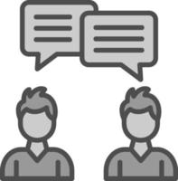 Conversation Vector Icon Design