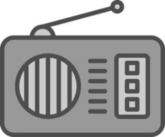 diseño de icono de vector de radio