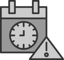 Deadline Vector Icon Design