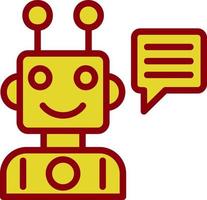 Robot Assistant Vector Icon Design