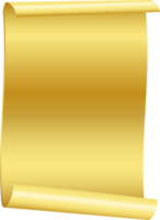 guld band baner märka märka design, isolerat bakgrund png
