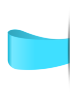 étiquette en papier bleu déchiré bords coupés déchirés fond isolé png
