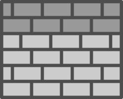 Brickwall Vector Icon Design