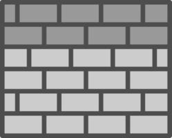 Brickwall Vector Icon Design