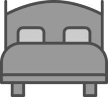 Bed Vector Icon Design