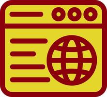 Web Browser Vector Icon Design
