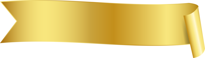 Gold Ribbon Banner PNGs for Free Download