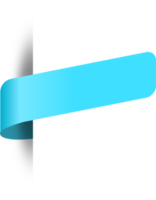 etiqueta de etiqueta de papel azul rasgada bordas cortadas rasgadas fundo isolado png