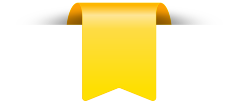 giallo carta etichetta etichetta strappato strappato tagliare bordi isolato sfondo png