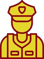 Security Guard Vector Icon Design