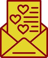 Love Letter Vector Icon Design