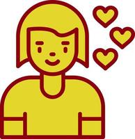 Girlfriend Vector Icon Design