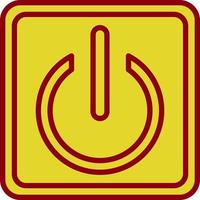 Power Button Vector Icon Design
