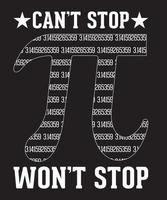 CAN'T STOP WON'T STOP TSHIRT.eps vector