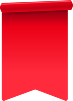 etiqueta de papel rojo etiqueta fondo aislado png
