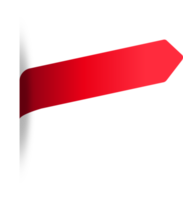 rosso carta etichetta etichetta strappato strappato tagliare bordi isolato sfondo png