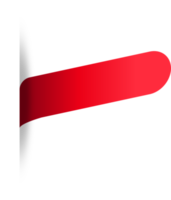 rotes Papieretikett zerrissene zerrissene Schnittkanten isolierter Hintergrund png