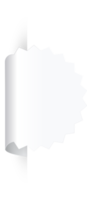 Weißbuch-Tag-Etikett zerrissene zerrissene Schnittkanten isolierter Hintergrund png
