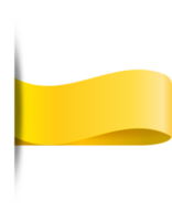 gelbes Papieretikett zerrissene zerrissene Schnittkanten isolierter Hintergrund png