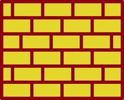 Brickwall Vector Icon Design