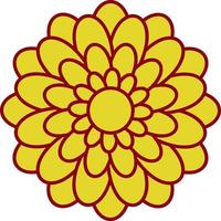 Chrysanthemum Vector Icon Design