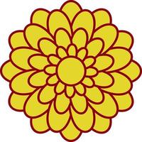 Chrysanthemum Vector Icon Design